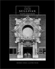 The early Louis Sullivan, building photographs /