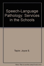 Speech-language pathology : services in the schools /