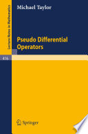 Pseudo differential operators /