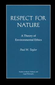 Respect for nature : a theory of environmental ethics /