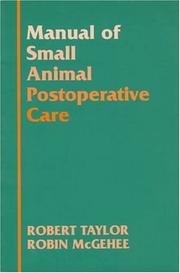 Manual of small animal postoperative care /