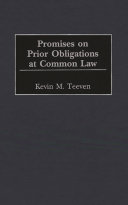 Promises on prior obligations at common law /