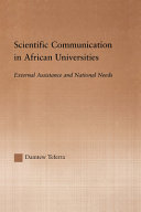 Scientific communication in African universities : external assistance and national needs /