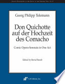 Don Quichotte auf der Hochzeit des Comacho : comic opera-serenata in one act /