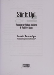 Stir it up! : recipes for robust insights & red hot ideas /