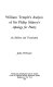 William Temple's Analysis of Sir Philip Sidney's Apology for poetry : an edition and translation /