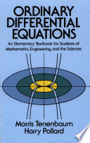Ordinary differential equations : an elementary textbook for students of mathematics, engineering, and the sciences /