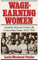 Wage-earning women : industrial work and family life in the United States, 1900-1930 /