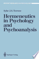 Hermeneutics in Psychology and Psychoanalysis /