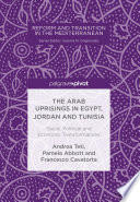 The Arab uprisings in Egypt, Jordan and Tunisia : social, political and economic transformations /