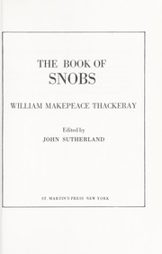 The book of snobs /