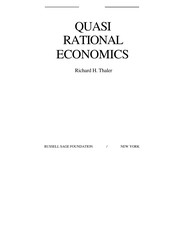 Quasi-rational economics /