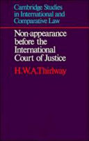 Non-appearance before the International Court of Justice /