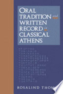 Oral tradition and written record in classical Athens /