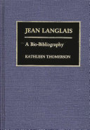 Jean Langlais : a bio-bibliography /