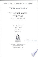 The Signal Corps : the test (December 1941 to July 1943) /