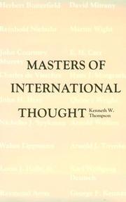 Masters of international thought : major twentieth-century theorists and the world crisis /