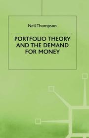 Portfolio theory and the demand for money /