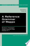 A reference grammar of Wappo /