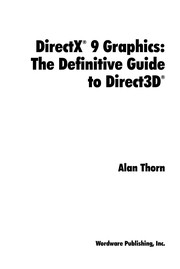 DirectX 9 graphics : the definitive guide to Direct3D /