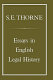 Essays in English legal history /