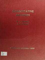 Quantitative methods : an approach to socio-economic geography /