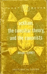 Ockham, the conciliar theory, and the Canonists.