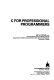 C for professional programmers /