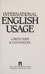 International English usage /