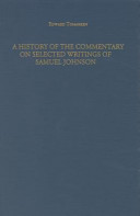 A history of the commentary on selected writings of Samuel Johnson /