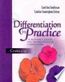 Differentiation in practice : a resource guide for differentiating curriculum, grades 5-9 /