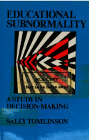 Educational subnormality : a study in decision-making /