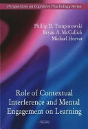 Role of contextual interference and mental engagement on learning /