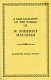 A bibliography of the works of W. Somerset Maugham /