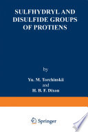 Sulfhydryl and disulfide groups of proteins /