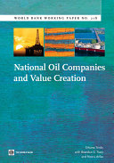 National oil companies and value creation /