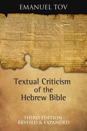 Textual criticism of the Hebrew Bible /