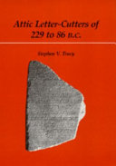 Attic letter-cutters of 229 to 86 B.C. /