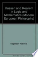 Husserl and realism in logic and mathematics /