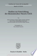 Die Entwicklung der Raumwirtschaftslehre von ihren Anfängen bis in die Gegenwart. : Studien zur Entwicklung der ökonomischen Theorie XXIX.