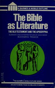 The Bible as literature : the Old Testament and Apocrypha /