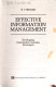 Effective information management : developing information systems strategies /