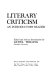 Literary criticism; an introductory reader /