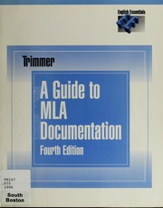 A guide to MLA documentation : with an appendix on APA style /