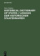 Historical dictionary of states : states and state-like communities from their origins to the present = Lexikon der historischen Staatennamen : Staaten und staatsähnliche Gemeinwesen von den Ursprüngen bis zur Gengenwart /