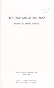 The quotable Truman /