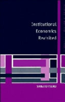 Institutional economics revisited /