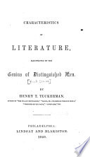 Characteristics of literature /