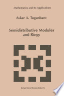 Semidistributive Modules and Rings /