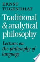 Traditional and analytical philosophy : lectures on the philosophy of language /